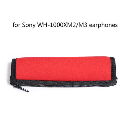 2-Pack Headset Sponge Covers For Sony Wh-1000Xm2 / Xm3 / Xm4 - Beige Protein With Card Buckle