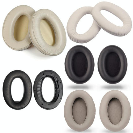2-Pack Headset Sponge Covers For Sony Wh-1000Xm2 / Xm3 / Xm4 - Black Protein