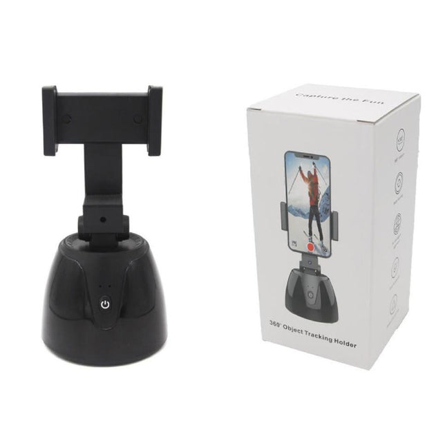 Smart 360-Degree Follow-Up Tripod Head For Live Video Recording With Battery