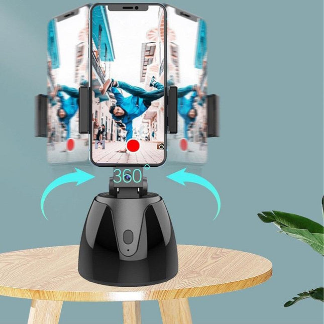 Smart 360-Degree Follow-Up Tripod Head With Live Video Recording And Charging