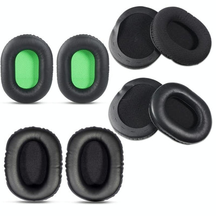 2-Pack Razer V2 Headset Sponge Covers - Black With Green Net