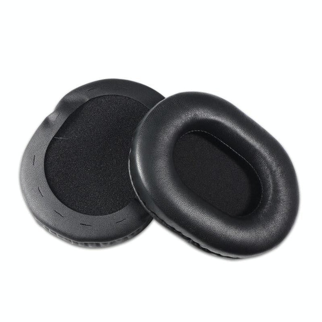 Black Lambskin Headset Sponge Covers - Set Of 2