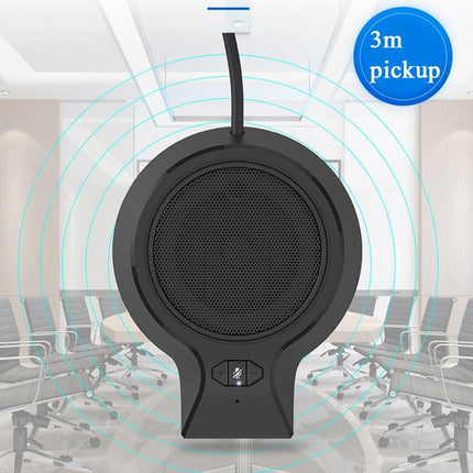 360-Degree Usb Conference Microphone For Video Calls And Webcasts