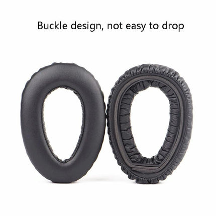 2-Pack Headphone Sponge Covers For Sennheiser Pxc550 / Mb660 - Black