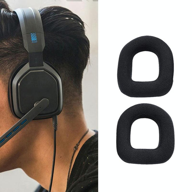 2-Pack Flannel Earmuff Covers For Logitech A10 Gaming Headset