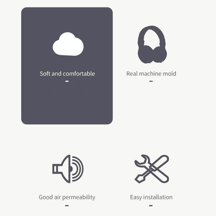 2-Pack Flannel Earmuff Covers For Logitech A50 Gaming Headset