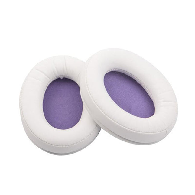 2-Pack Leather Ear Pad Covers For Kingston Cloud Silver Ii Headset - White