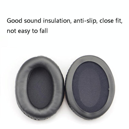 2-Pack Leather Ear Pad Covers For Kingston Cloud Silver Ii Headset - Grid Design