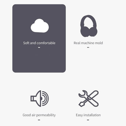 2-Pack Headset Earmuffs For Logitech H390 - Black Sponge