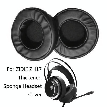 2-Pack Thickened Sponge Headset Cover For Zidli Zh17 - Black