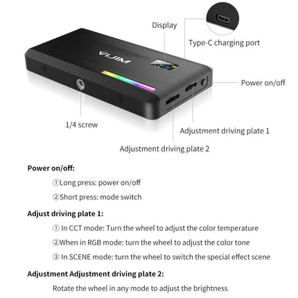 Hand-Held Rgb Fill Light For Portable Photography