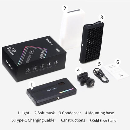 Hand-Held Rgb Fill Light For Portable Photography