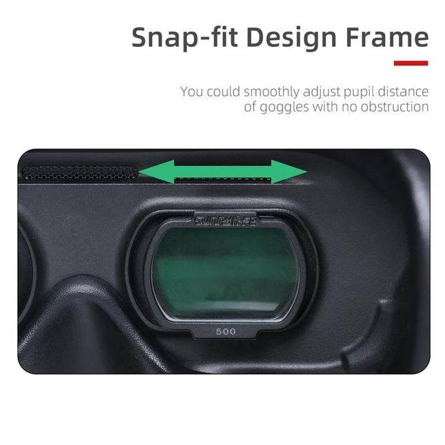 2 Pcs Aspherical Myopia Lens For Dji Fpv Goggles V2 - 350 Degree