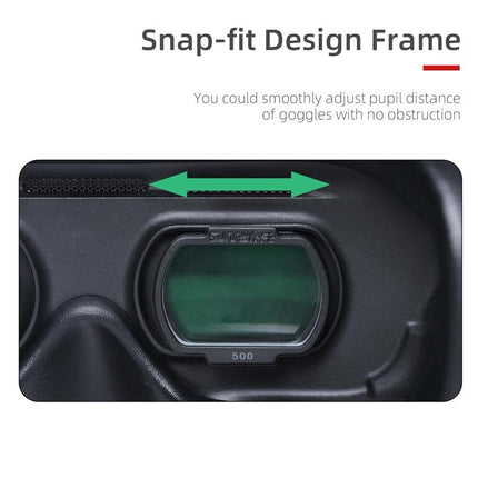 2 Pcs Aspherical Myopia Lens For Dji Fpv Goggles V2 - 500 Degree