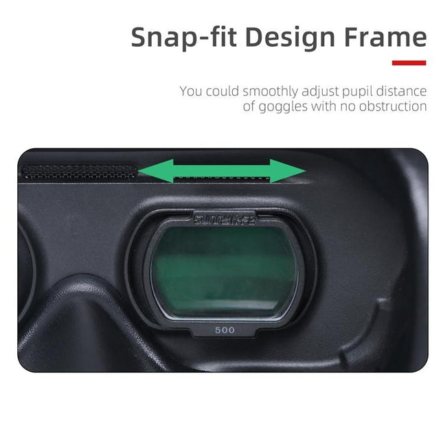 2 Pcs Aspherical Myopia Lens For Dji Fpv Goggles V2 - 700 Degree