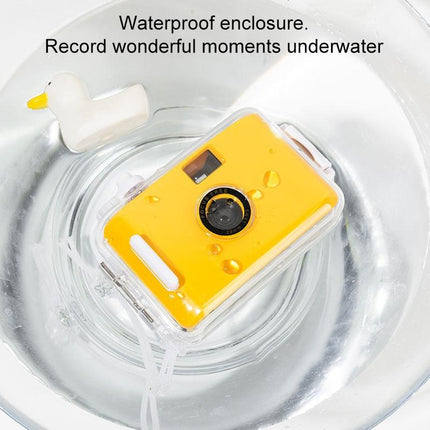 Retro Waterproof Camera With Disposable Film - Cute White Shell