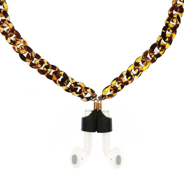 Leopard Wireless Earphones With Strong Magnetic Anti-Lost Chain