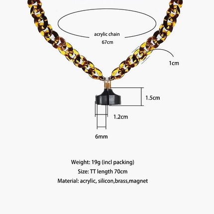 Leopard Wireless Earphones With Strong Magnetic Anti-Lost Chain