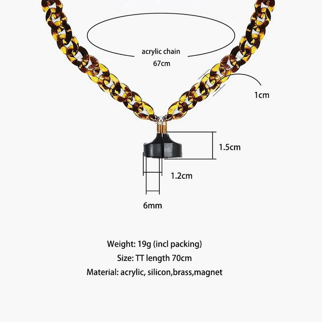 Leopard Wireless Earphones With Strong Magnetic Anti-Lost Chain