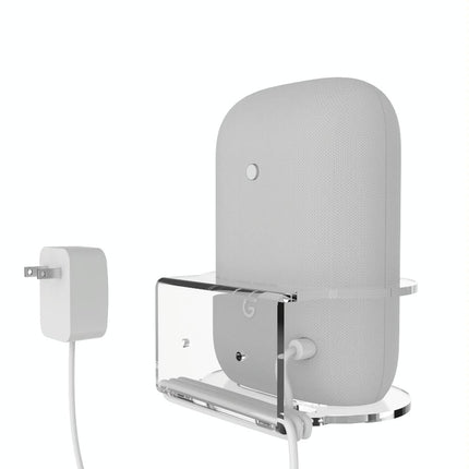 Pair Of Wall Mounts For Google Nest Audio - Clear White