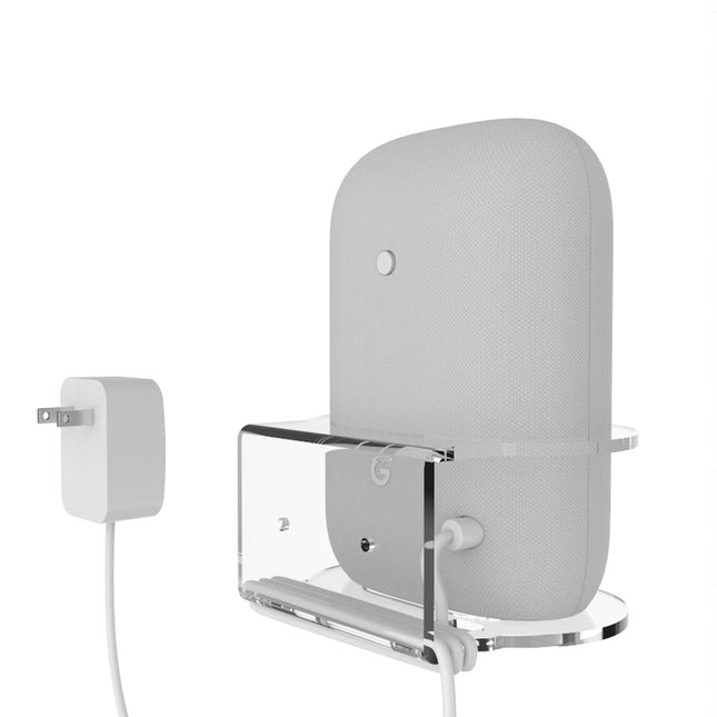 Pair Of Wall Mounts For Google Nest Audio - Clear White