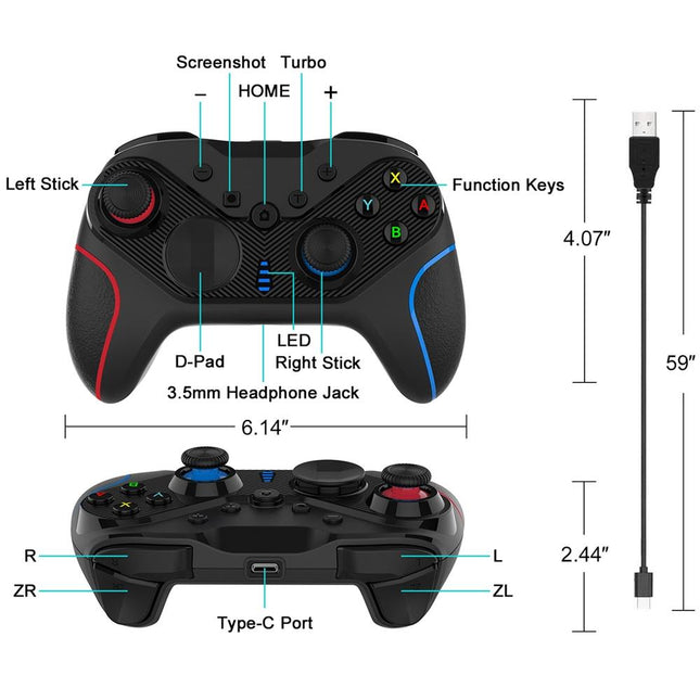 Wireless Multi-Platform Gamepad S818 - Universal Gaming Controller