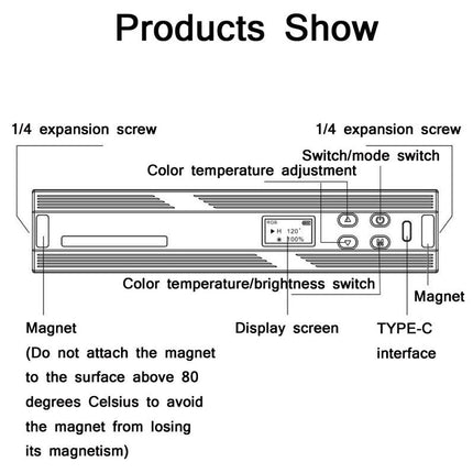 Outdoor Handheld Rgb Led Stick Light For Photography