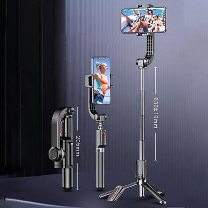 Smart Anti-Shake Selfie Stick With Bluetooth Remote