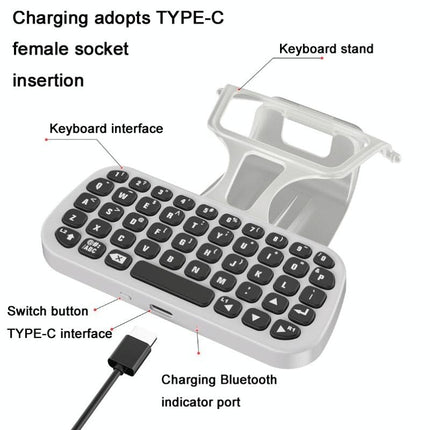 Wireless Bluetooth Gamepad With Headphone Jack For Ps5 - White