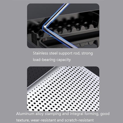 Space Silver Silent Laptop Cooler