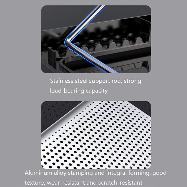 Space Silver Silent Laptop Cooler