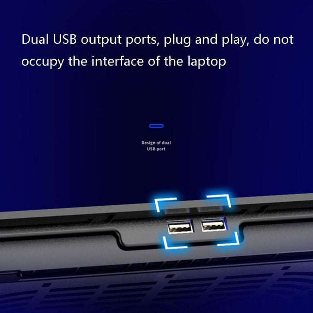 Knight Dual Fan Laptop Cooling Stand - Adjustable