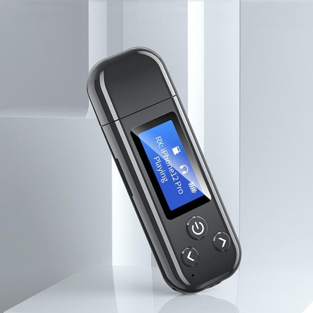 Lcd Bluetooth Audio Transmitter Receiver For Car Hands-Free