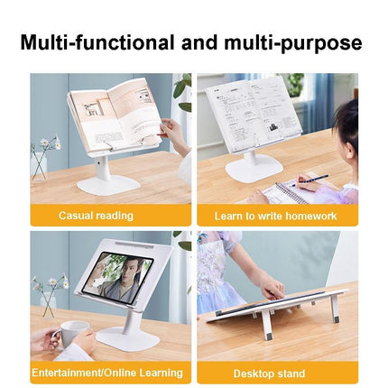Portable Foldable Laptop Stand - Heightening Bracket Multifunctional White