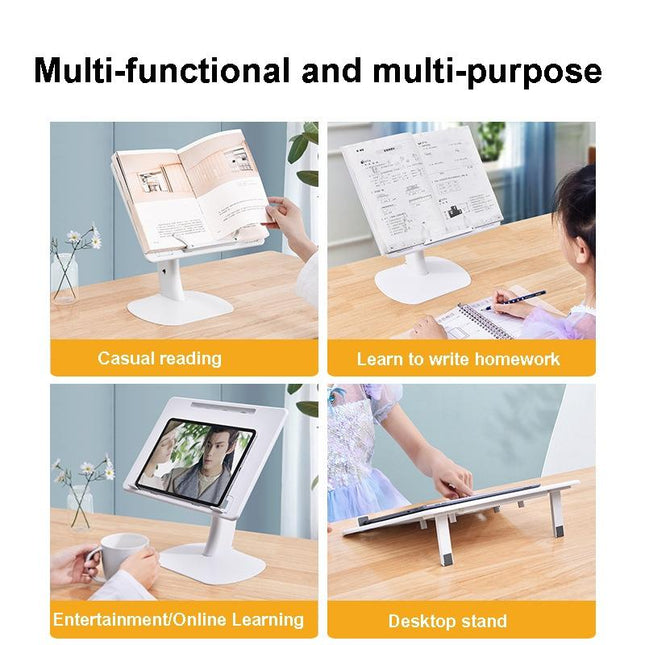 Portable Foldable Laptop Stand - Heightening Bracket Multifunctional White