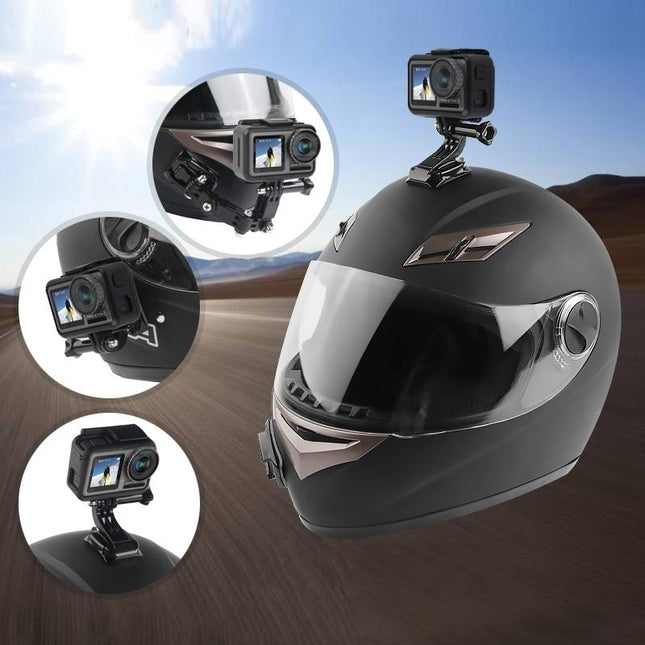 Gopro Helmet Mount Set - 2 Adhesive Arms For Multi-Angle Fixing