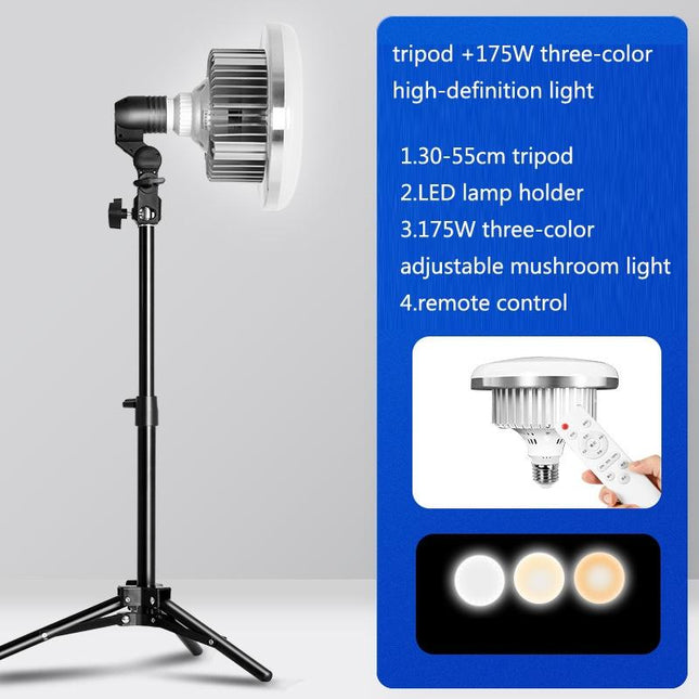 Portable Live Support Fill Light For Indoor Photography - 355W Mushroom Lamp & Tripod