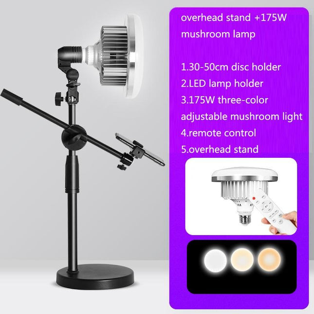 Portable Live Support Photography Light - 355W Mushroom Lamp & Stand
