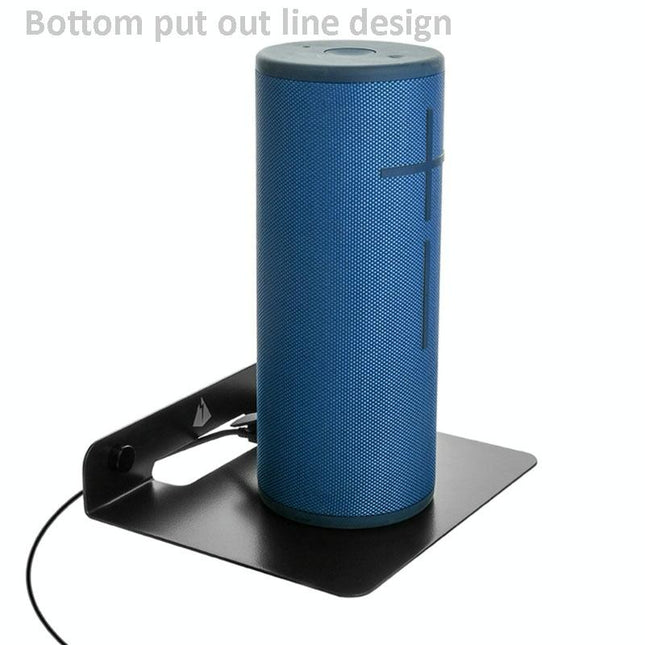 Wall Storage Bracket For Bluetooth Speaker - Universal Size Black