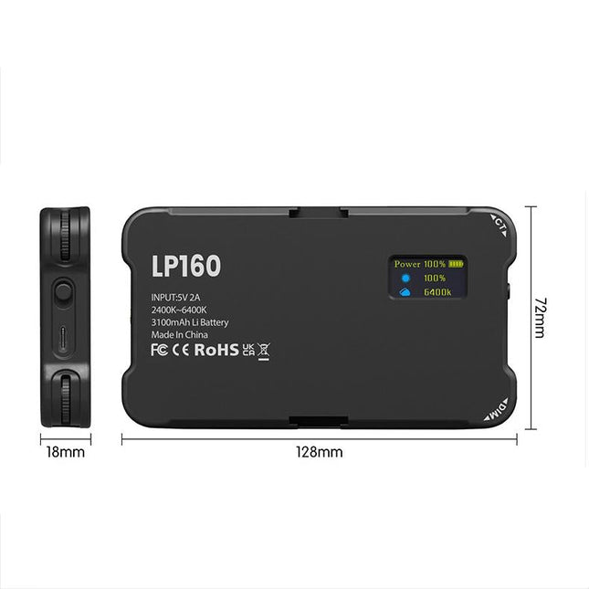 Portable Dual-Temperature Pocket Fill Light With 180 Leds For Mobile Photography