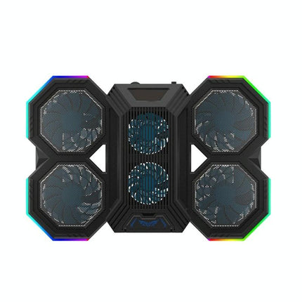 Usb Fan Stand With Phone Holder And Rgb Blue