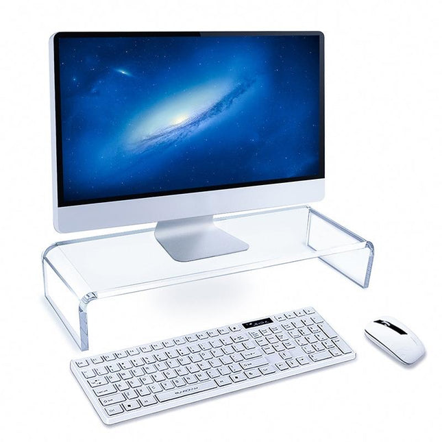 Set Of 2 Acrylic Desktop Monitor Stands