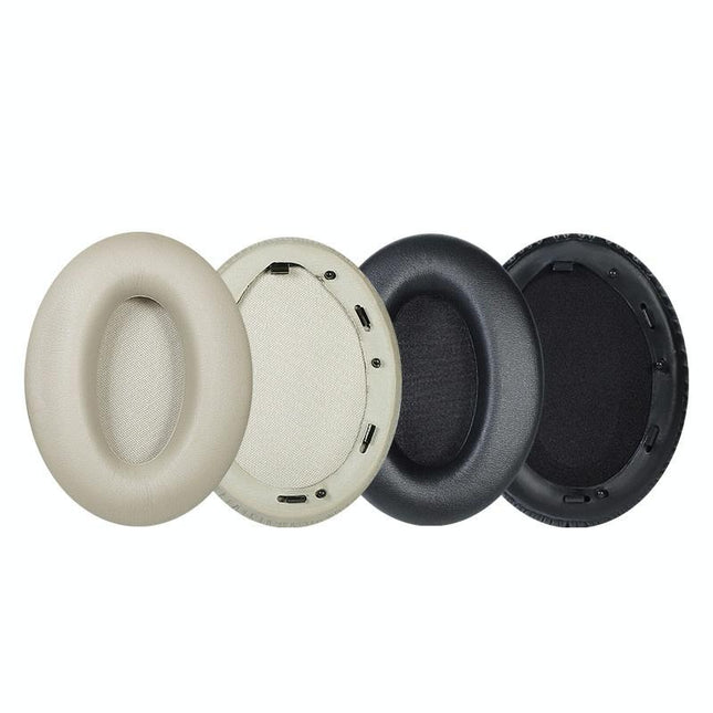 2 Leather Headset Earmuffs For Sony 1000Xm4 With Snap - Champagne