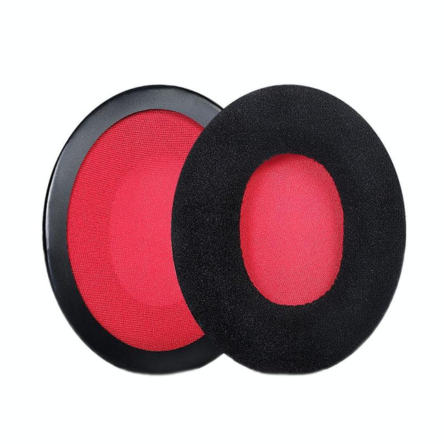 2-Pack Headset Earmuffs For Kingston Hyperx Cloud Ii / Alpha / Flight / Stinger - Black & Red Velvet