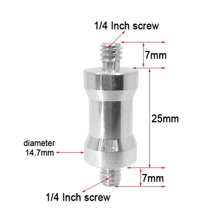 10-Pack 1 / 4 Male To Male Screw Adapters