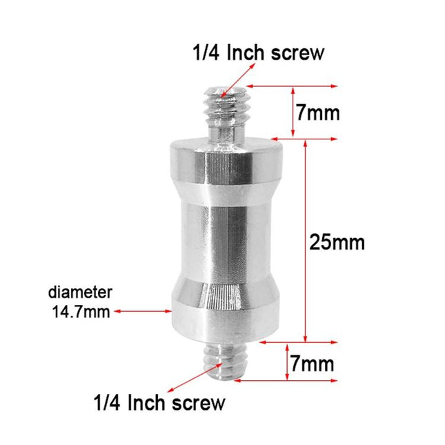 10-Pack 1 / 4 Male To Male Screw Adapters