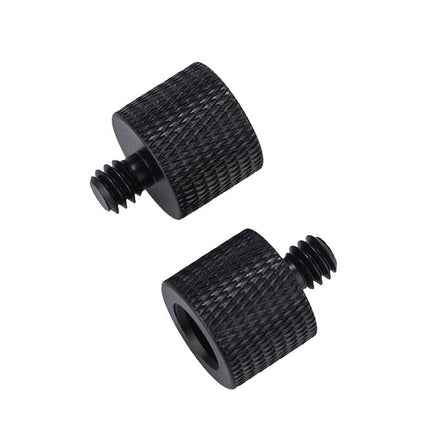 10-Piece Screw Adapter 3 / 8 Female To 1 / 4 Male - Black