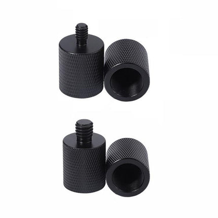 2-Pack Microphone Adapter 1 / 4 Male To F1 5 / 8-27 Female Screw