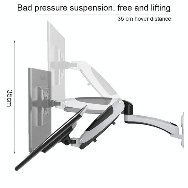 Gas Spring Wall-Mounted Monitor Stand - Factory Design