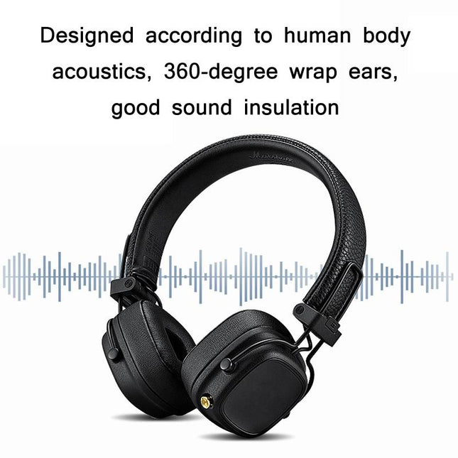 2-Pack Earphone Covers For Marshall Major Iv - Black Sponge